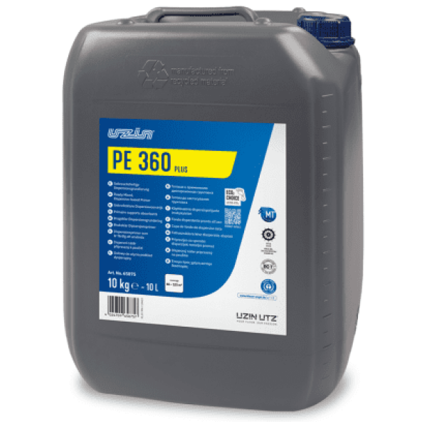 10-liter container Uzin PE 360 Plus primer voor professionele lijmvoorbereiding.