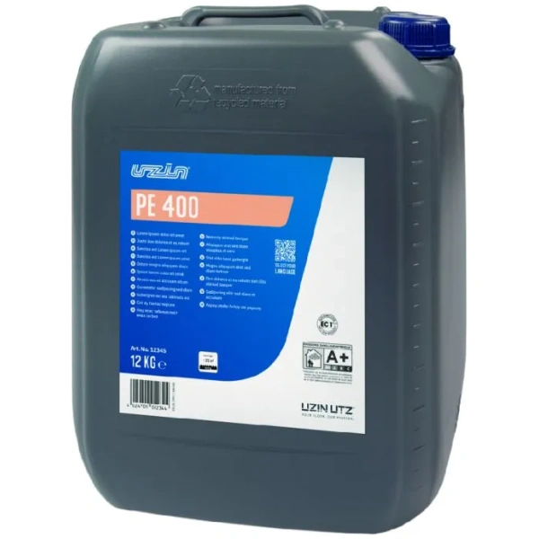 12 kg container van Uzin PE 400, professionele primer voor vloerondergrond voorbereiden.