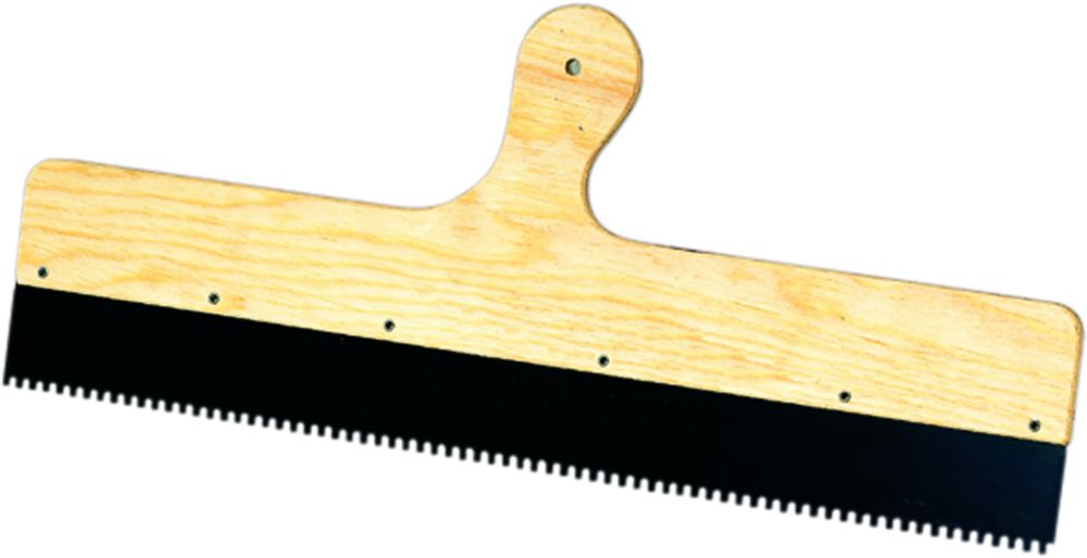 Egaliseerrakel 60 cm – vaste vertanding, houten handgreep | EgalineStore Egaliseerrakel 60 cm met houten handgreep en stalen blad — ideaal voor vloeregalisatie