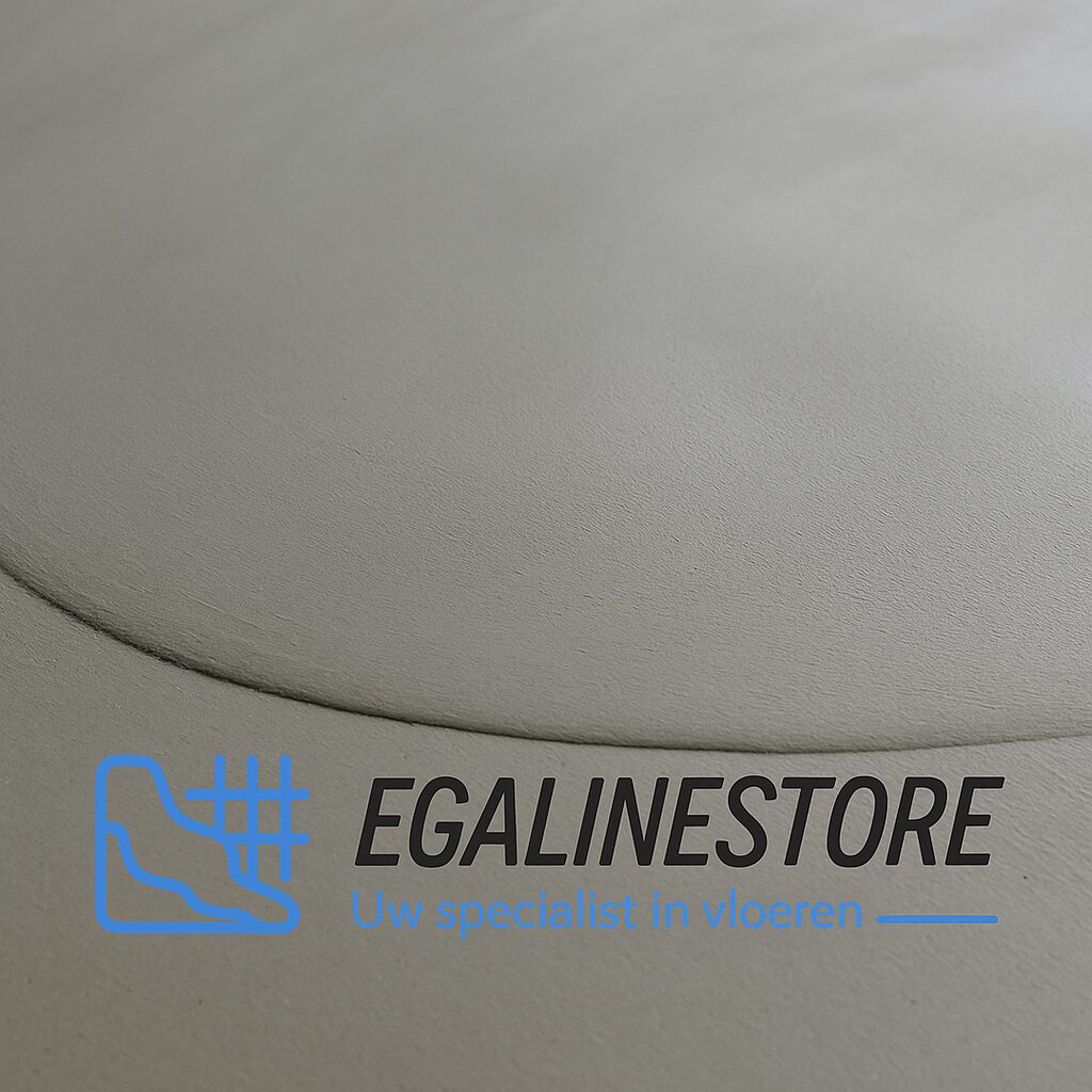 Egaline uitgesmeerd op betonnen vloer