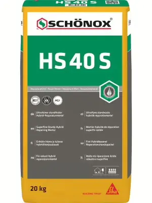 SCHÖNOX® HS 40 S: Must-Have Reparatiemortel voor Perfecte Egalisatie